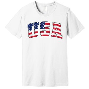 USA Patriotic American Flag US Premium T-Shirt