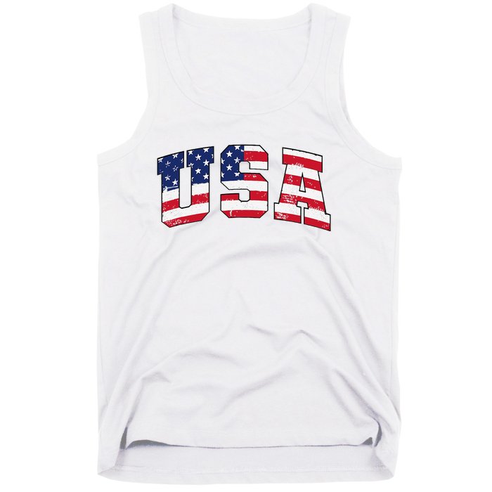 USA Patriotic American Flag US Tank Top