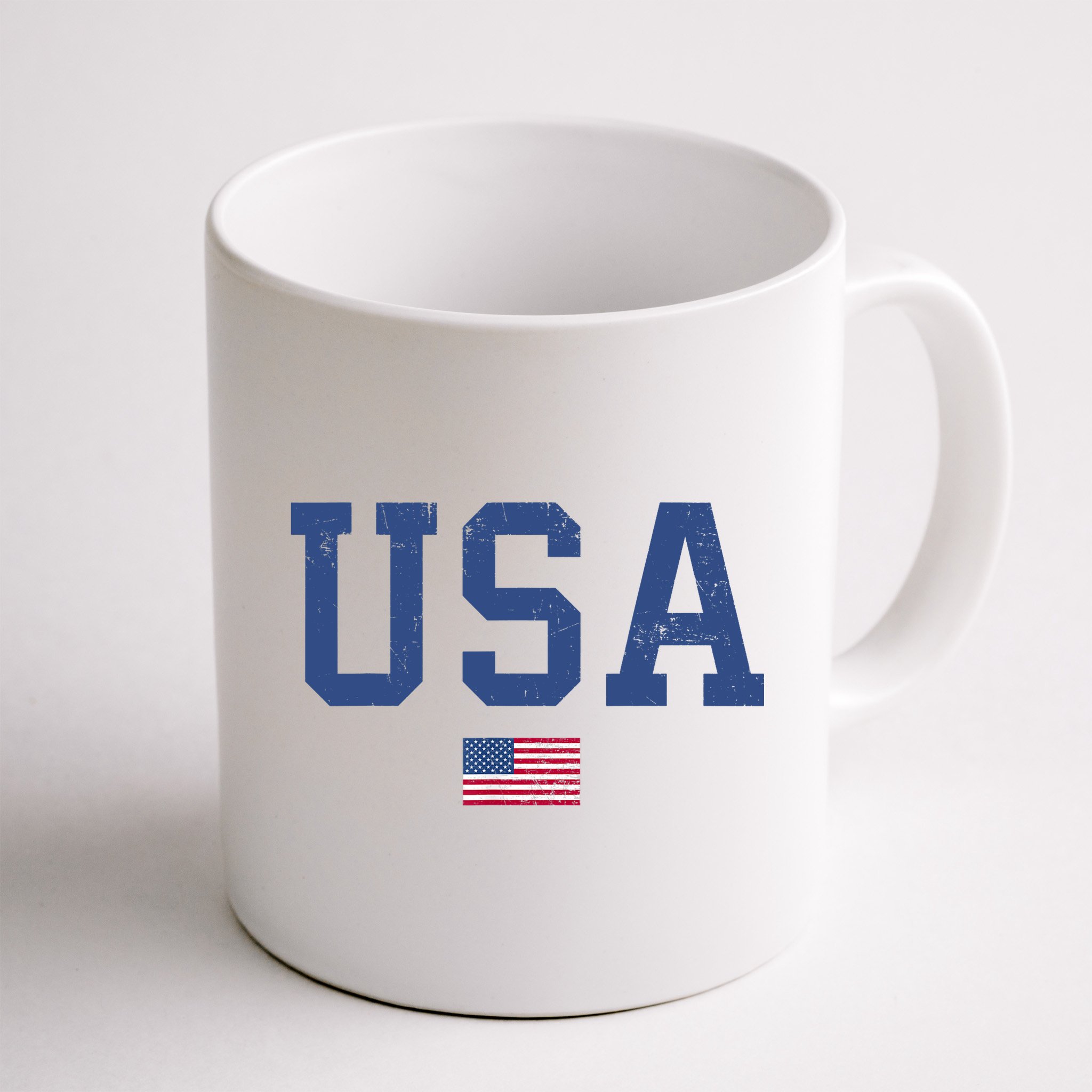 USA Patriotic American Flag Distressed Mug