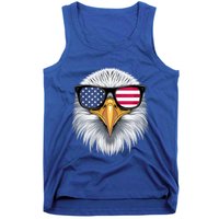 Usa Patriotic American Flag Bald Eagle Sunglasses July 4th Tank Top