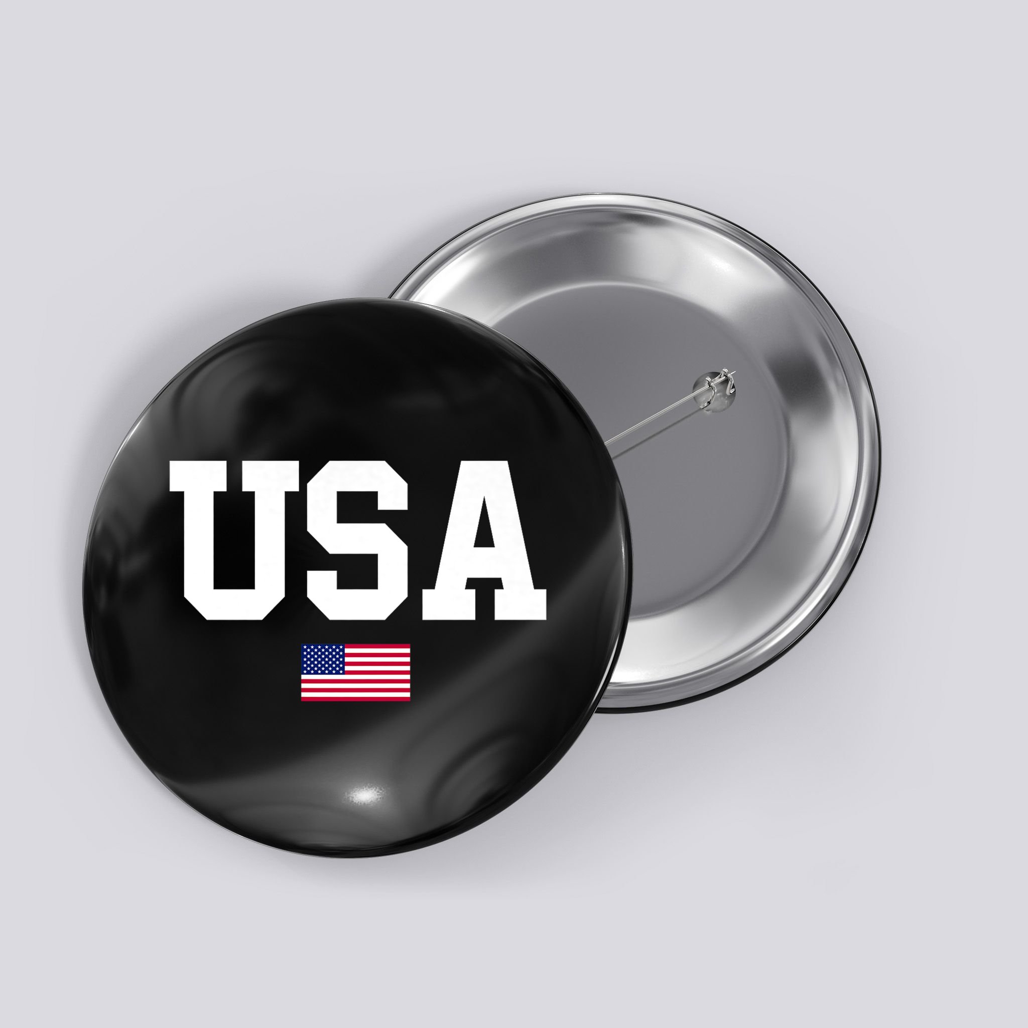 Usa Patriotic American Flag 4th Of July Usa American Flag Button