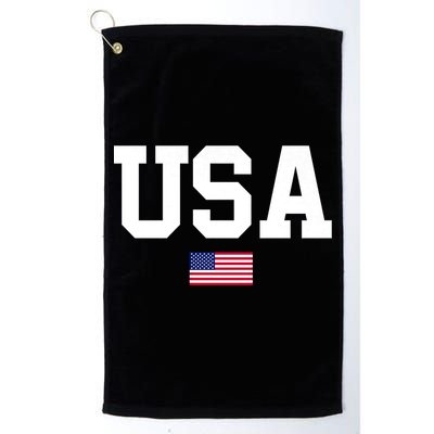 Usa Patriotic American Flag 4th Of July Usa American Flag Golf Towel
