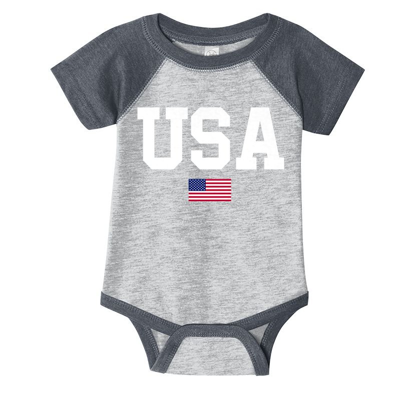Usa Patriotic American Flag 4th Of July Usa American Flag Infant Baby Jersey Bodysuit