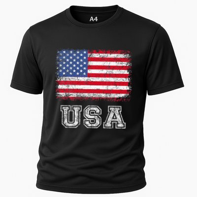 Usa Patriotic American Flag Performance Shirt