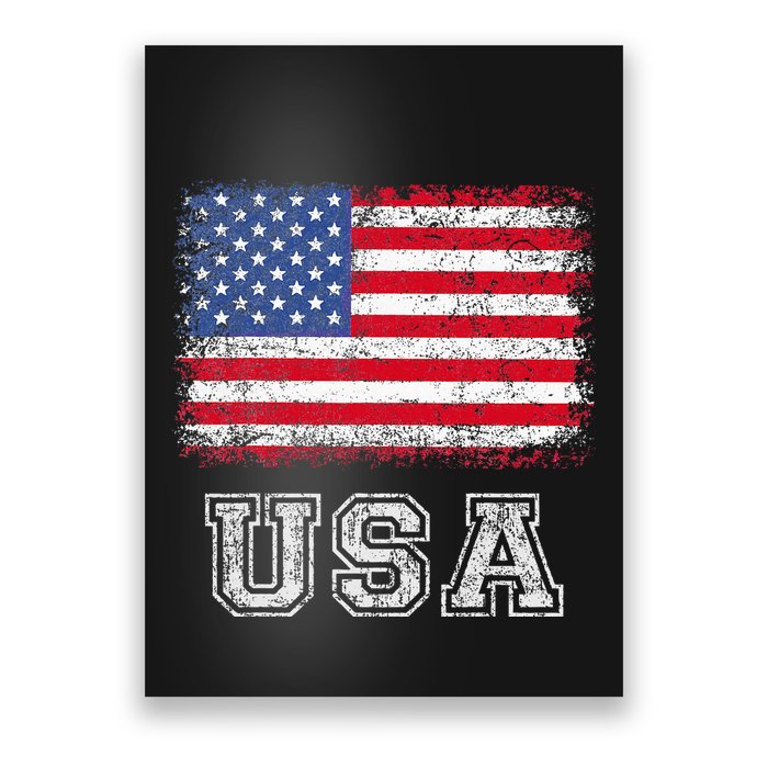 Usa Patriotic American Flag Poster