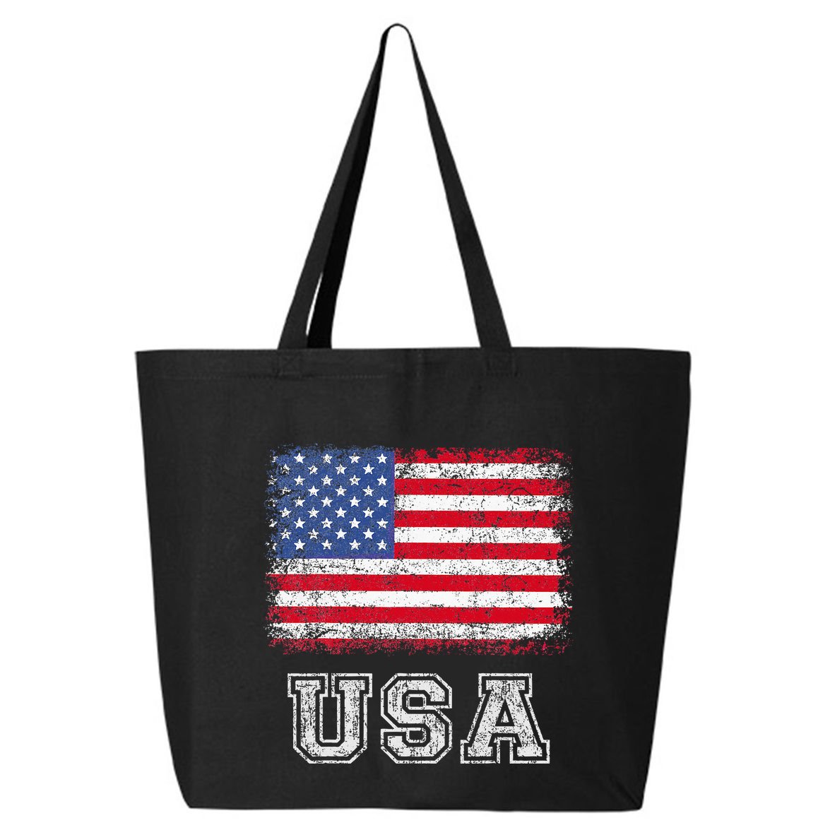 Usa Patriotic American Flag 25L Jumbo Tote