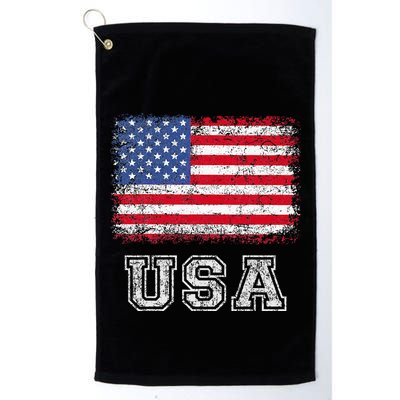Usa Patriotic American Flag Golf Towel