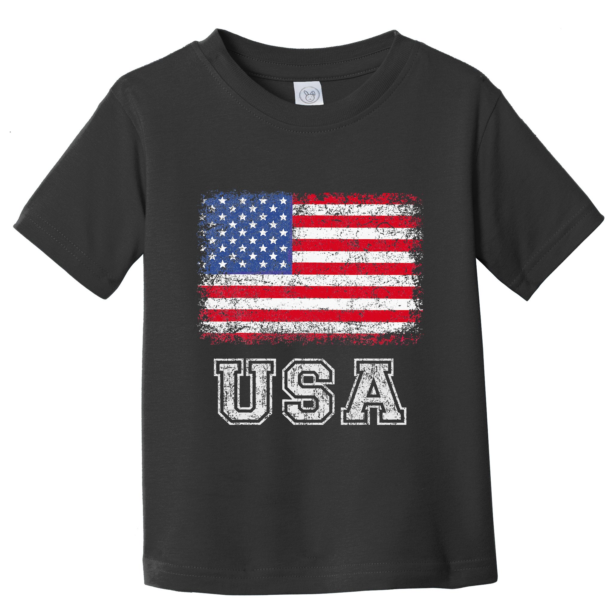 Usa Patriotic American Flag Toddler T-Shirt