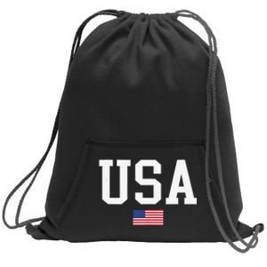 Usa Patriotic American Flag For Us Sweatshirt Cinch Pack Bag