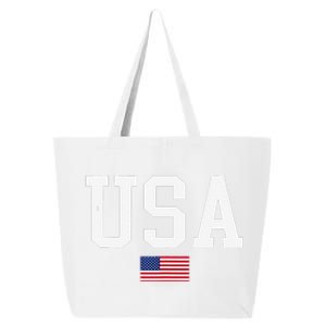 Usa Patriotic American Flag For Us 25L Jumbo Tote