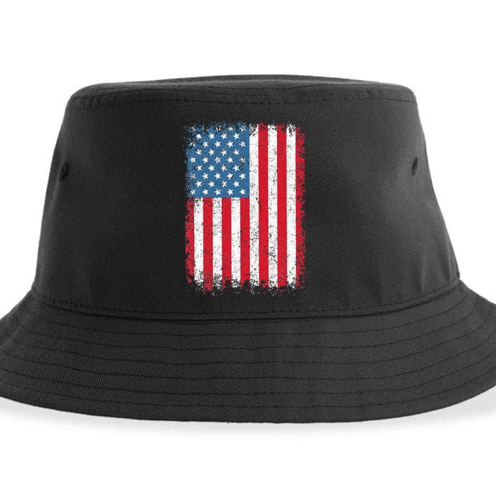 Usa Patriotic American Flag Sustainable Bucket Hat