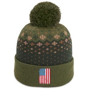 Usa Patriotic American Flag The Baniff Cuffed Pom Beanie