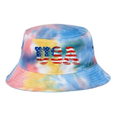 USA Patriotic American Flag For Men Women Kids Girls USA Tie Dye Newport Bucket Hat