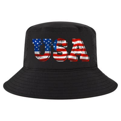 USA Patriotic American Flag For Men Women Kids Girls USA Cool Comfort Performance Bucket Hat