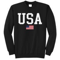 Usa Patriotic American Flag Us V Neck Sweatshirt