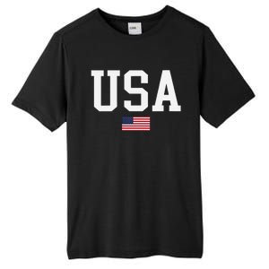 Usa Patriotic American Flag Us V Neck Tall Fusion ChromaSoft Performance T-Shirt