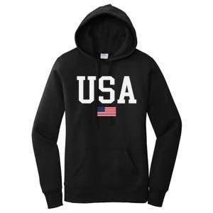 Usa Patriotic American Flag Us V Neck Women's Pullover Hoodie