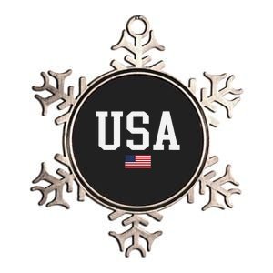 Usa Patriotic American Flag Us V Neck Metallic Star Ornament