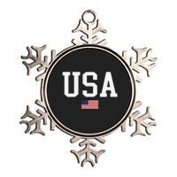 Usa Patriotic American Flag Us V Neck Metallic Star Ornament