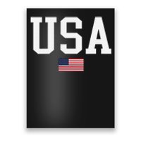 Usa Patriotic American Flag Us V Neck Poster