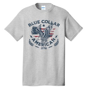 Usa Patriotic Blue Collar American Working Man Tall T-Shirt