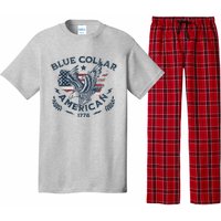 Usa Patriotic Blue Collar American Working Man Pajama Set