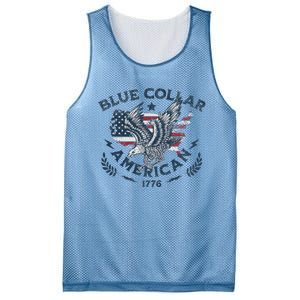 Usa Patriotic Blue Collar American Working Man Mesh Reversible Basketball Jersey Tank