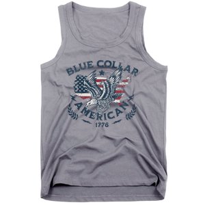 Usa Patriotic Blue Collar American Working Man Tank Top