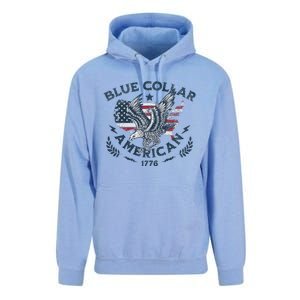 Usa Patriotic Blue Collar American Working Man Unisex Surf Hoodie