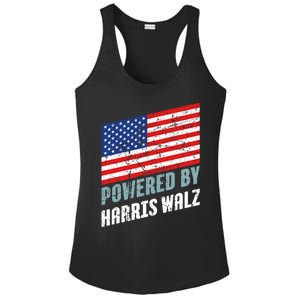 Usa Powered By Harris Walz Flag Of United States Of America Gift Ladies PosiCharge Competitor Racerback Tank