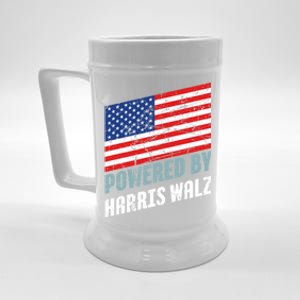 Usa Powered By Harris Walz Flag Of United States Of America Gift Beer Stein