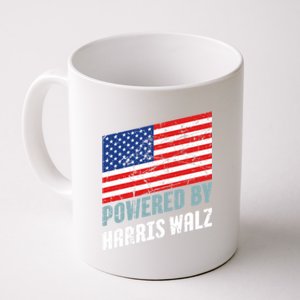 Usa Powered By Harris Walz Flag Of United States Of America Gift Coffee Mug