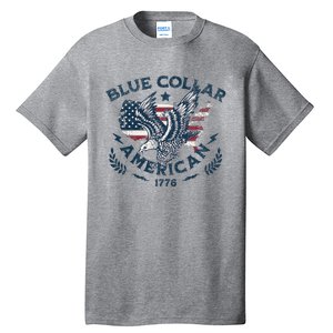 Usa Patriotic Blue Collar American Working Man Tall T-Shirt