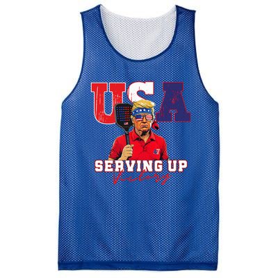 Usa Pickleball Champ Patriotic Trump & Pickleball Mesh Reversible Basketball Jersey Tank