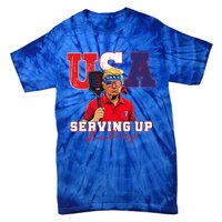 Usa Pickleball Champ Patriotic Trump & Pickleball Tie-Dye T-Shirt