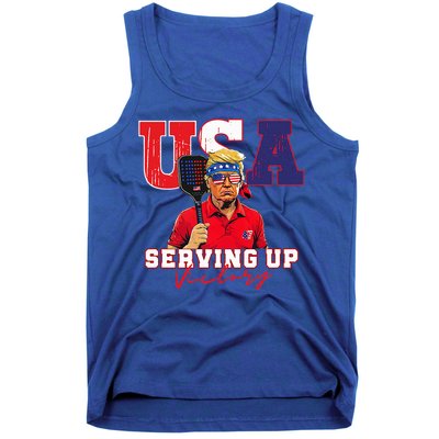 Usa Pickleball Champ Patriotic Trump & Pickleball Tank Top