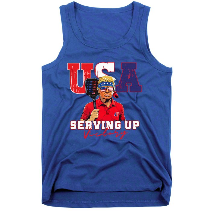 Usa Pickleball Champ Patriotic Trump & Pickleball Tank Top