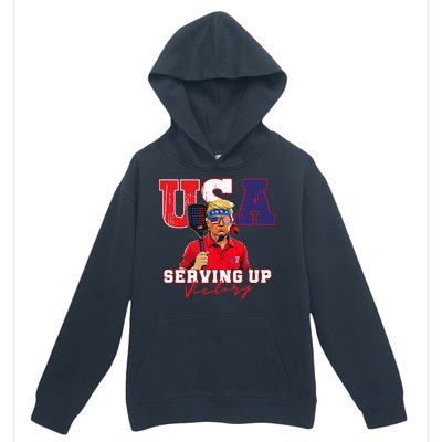 Usa Pickleball Champ Patriotic Trump & Pickleball Urban Pullover Hoodie