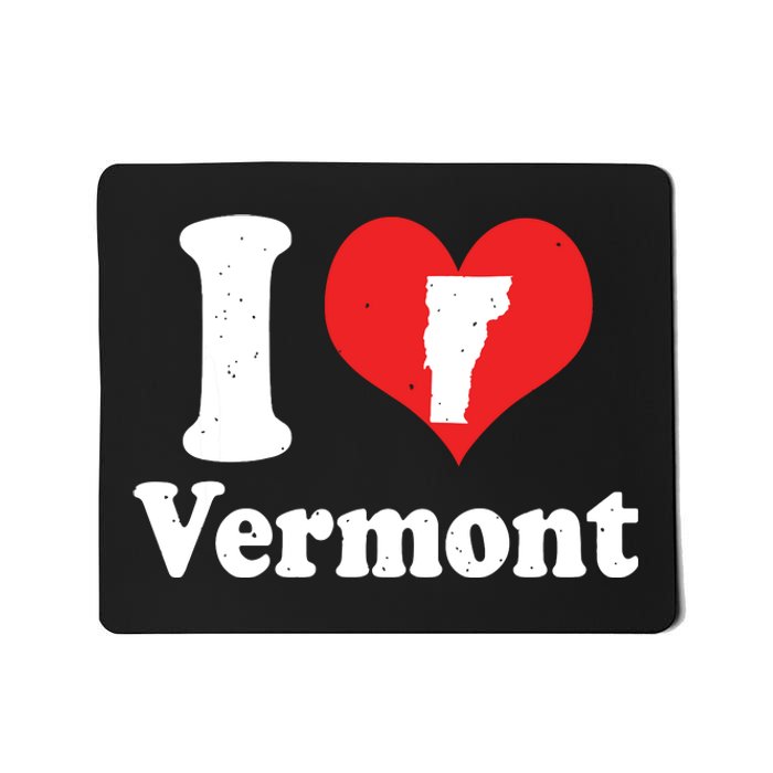 Us Proud Citizen America Love State I Heart Vermont Mousepad