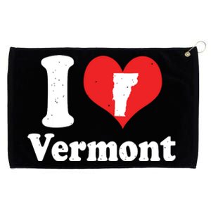 Us Proud Citizen America Love State I Heart Vermont Grommeted Golf Towel