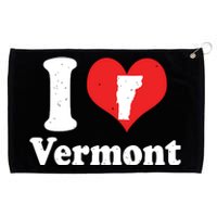 Us Proud Citizen America Love State I Heart Vermont Grommeted Golf Towel