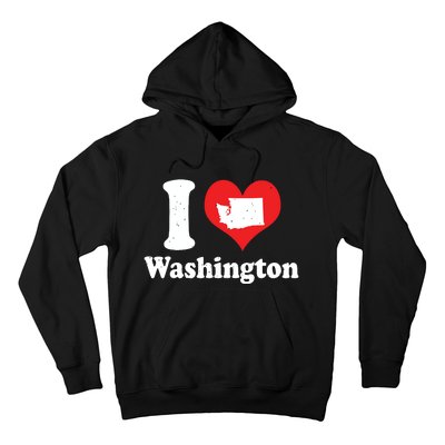 Us Proud Citizen America Love State I Heart Washington Hoodie