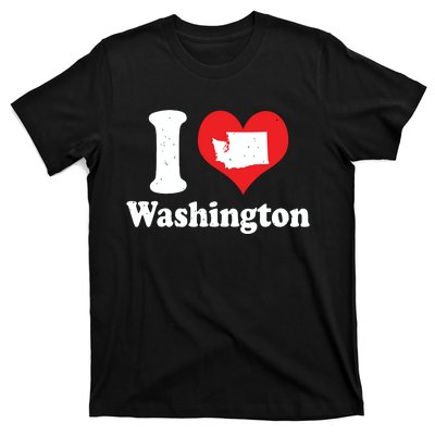 Us Proud Citizen America Love State I Heart Washington T-Shirt