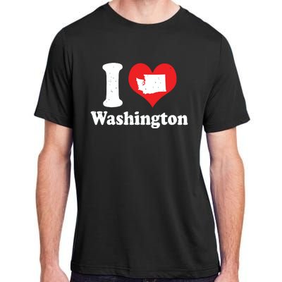 Us Proud Citizen America Love State I Heart Washington Adult ChromaSoft Performance T-Shirt