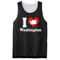 Us Proud Citizen America Love State I Heart Washington Mesh Reversible Basketball Jersey Tank