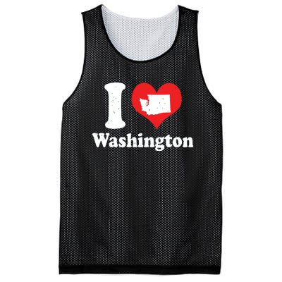 Us Proud Citizen America Love State I Heart Washington Mesh Reversible Basketball Jersey Tank