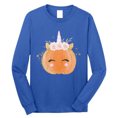 Unicorn Pumpkin Costume Halloween Gift Girls Great Gift Long Sleeve Shirt