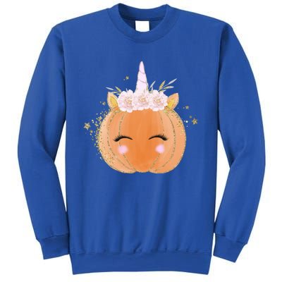 Unicorn Pumpkin Costume Halloween Gift Girls Great Gift Sweatshirt