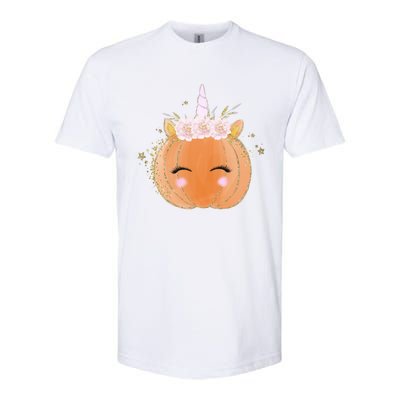 Unicorn Pumpkin Costume Halloween Gift Girls Great Gift Softstyle CVC T-Shirt