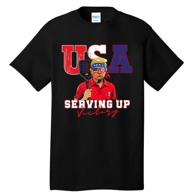 Usa Pickleball Champ Patriotic Trump & Pickleball Tall T-Shirt